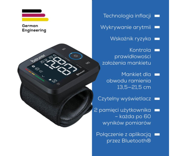 Beurer Beurer BC54BT Ciśnieniomierz nadgarstkowy - 1373035 - zdjęcie 3